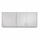 Clinton 8260 Wall Cabinet with 3 Doors - 60" W x 24" H, Gray