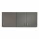Clinton 8260 Wall Cabinet with 3 Doors - 60" W x 24" H, Slate Gray