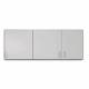 Clinton 8266 Wall Cabinet with 3 Doors - 66" W x 24" H, Gray