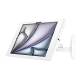 Compulocks 827W13APXW Swing Arm Wall Mount with Apex Secured Enclosure - For 13" iPad Air, White, Landscape, Left Angle View (Tablet is Not Included)
