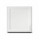 Clinton 8324 Wall Cabinet with 1 Door - 24" W x 24" H, Fashion Finish Arctic White