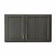 Clinton 8342 Wall Cabinet with 2 Doors - 42" W x 24" H, Fashion Finish Twilight