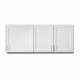 Clinton 8360 Wall Cabinet with 3 Doors - 60" W x 24" H, Fashion Finish Arctic White