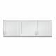 Clinton 8372 Wall Cabinet with 3 Doors - 72" W x 24" H, Fashion Finish Arctic White