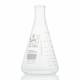 Globe Scientific 8432000 Globe Glass™ Heavy Duty Erlenmeyer Flask, Narrow Mouth - 2000 mL