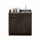 Clinton Fashion Finish Twilight 36" Wide Base Cabinet Model 8636 shown with Black Alicante Postform Countertop with Sink and Wing Lever Faucet Model 36P