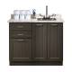 Clinton Model 8642 Fashion Finish Twilight 42" Wide Base Cabinet with Classic Marble Countertop (Sundry Jars, Sink, and Faucet Sold Separately; Organizer Holder and Scissors NOT Included)