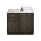 Clinton Model 8642 Fashion Finish Twilight 42" Wide Base Cabinet with Classic Marble Countertop (Organizer Holder and Scissors NOT Included; Sundry Jars Sold Separately)