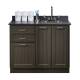 Clinton Model 8642 Fashion Finish Twilight 42" Wide Base Cabinet with Graphite Talc Countertop (Sundry Jars, Sink, and Faucet Sold Separately; Organizer Holder and Scissors NOT Included)