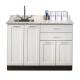 Clinton Model 8648 Fashion Finish Arctic White 48" Wide Base Cabinet with Classic Marble Countertop (Sundry Jars, Sink, and Faucet Sold Separately; Organizer Holder and Scissors NOT Included)