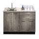 Clinton Model 8648 Fashion Finish Metropolis Gray 48" Wide Base Cabinet with Classic Marble Countertop (Sundry Jars, Sink, and Faucet Sold Separately; Organizer Holder and Scissors NOT Included)