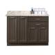 Clinton Model 8648 Fashion Finish Twilight 48" Wide Base Cabinet with Classic Marble Countertop (Organizer Holder and Scissors NOT Included; Sundry Jars Sold Separately)