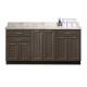 Clinton  Model 8672 Fashion Finish Twilight 72" Wide Base Cabinet with Classic Marble Countertop (Supplies and Sundry Jars NOT Included)