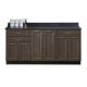 Clinton  Model 8672 Fashion Finish Twilight 72" Wide Base Cabinet with Graphite Talc Countertop (Supplies and Sundry Jars NOT Included)