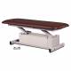 Clinton 87100 Power-Glide™ Hi-Lo Treatment Table with One Piece Top, Burgundy Upholstery