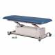 Clinton 87100 Power-Glide™ Hi-Lo Treatment Table with One Piece Top, Wedgewood Upholstery - Half Adjusted