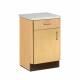 Clinton 8711-A Molded Top Bedside Cabinet with 1 Door and 1 Drawer - Maple 1MP