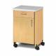 Clinton 8720-A Molded Top Mobile Bedside Cabinet with 1 Door and 1 Drawer - Maple 1MP