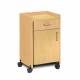 Clinton 8720 Mobile Bedside Cabinet with 1 Door and 1 Drawer - Maple 1MP