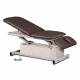 Clinton 87330 Power-Glide™ Hi-Lo Treatment Table with Adjustable Backrest and Drop Section, Burgundy Upholstery