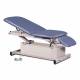 Clinton 87360 Power-Glide™ Hi-Lo Treatment Table with Adjustable Backrest, Footrest, and Stirrups, Wedgewood Upholstery