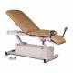 Clinton 87360 Power-Glide™ Hi-Lo Treatment Table with Adjustable Backrest, Footrest, and Stirrups, Desert Tan Upholstery - with Stirrups