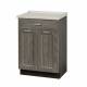 Clinton 8821-AF Molded Top Treatment Cabinet with 1 Drawer and 2 Doors - Fashion Finish Metropolis Gray Base
