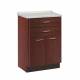 Clinton 8822-A Molded Top Treatment Cabinet with 2 Drawers and 2 Doors - Dark Cherry Base