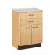 Clinton 8822-A Molded Top Treatment Cabinet with 2 Drawers and 2 Doors - Maple Base