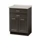 Clinton 8822-AF Molded Top Treatment Cabinet with 2 Drawers and 2 Doors - Fashion Finish Twilight Base