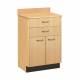 Clinton 8822 Treatment Cabinet with 2 Drawers and 2 Doors - Maple Countertop and Cabinet
