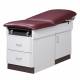 Clinton Model 8870 Family Practice Table Exam Table. Color shown with a Gray Laminate Base with Burgundy Upholstery Top.
