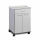 Clinton 8921-A Mobile Treatment Cabinet with 1 Drawer, 2 Doors, Molded Top, and Gray Base