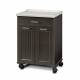 Clinton 8921-AF Mobile Treatment Cabinet with 1 Drawer, 2 Doors, Molded Top, and Fashion Finish Twilight Base
