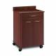 Clinton 8921 Mobile Treatment Cabinet with 1 Drawer and 2 Doors - Dark Cherry Countertop and Base