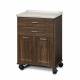 Clinton 8922-AF Mobile Treatment Cabinet with 2 Drawers, 2 Doors, Molded Top, and Fashion Finish Chestnut Hill Cabinet