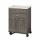 Clinton 8922-AF Mobile Treatment Cabinet with 2 Drawers, 2 Doors, Molded Top, and Fashion Finish Metropolis Gray Cabinet