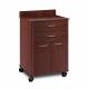 Clinton 8922 Mobile Treatment Cabinet with 2 Drawers and 2 Doors - Dark Cherry Countertop and Base