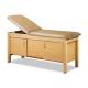 Clinton Classic-Value Cabinet Style Treatment Table with Four Door - Black Upholstery and Maple Laminate