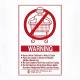 R&B Wire 903E Warning Sign, Wall Mounted - English
