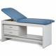 Clinton Model 91013 Panel Leg Series Treatment Table with Shelf and Drawers 