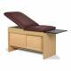 Clinton 91400 Panel Leg Series Space Saver Treatment Table with Sliding Doors, Panel Leg Pulled Out - Maple Laminate