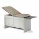 Clinton 91400 Panel Leg Series Space Saver Treatment Table with Sliding Doors, Panel Leg Pulled Out - Gray Laminate