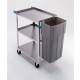 Lakeside Plastic Waste Containers for SS & Plastic Utility Carts
