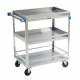 Lakeside Stainless Steel Guard Rail Utility Carts
