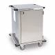 Lakeside One Door Stainless Steel Case Carts - 18" Width Wire Shelf