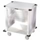 Lakeside One Door Stainless Steel Case Carts - 18" Width Wire Shelf