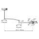 360° limitless arm and mounting system rotation around vertical axes.