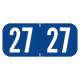 Arden Labels A1287-27-T3 Tab 1287 Compatible A1287 Series 2027 Year Labels - Size 1/2" H x 1 1/8" W