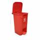 MYC Bio A8002B 23 Gallon Biohazard Bin with Hands-Free Foot Pedal and Attached Lid